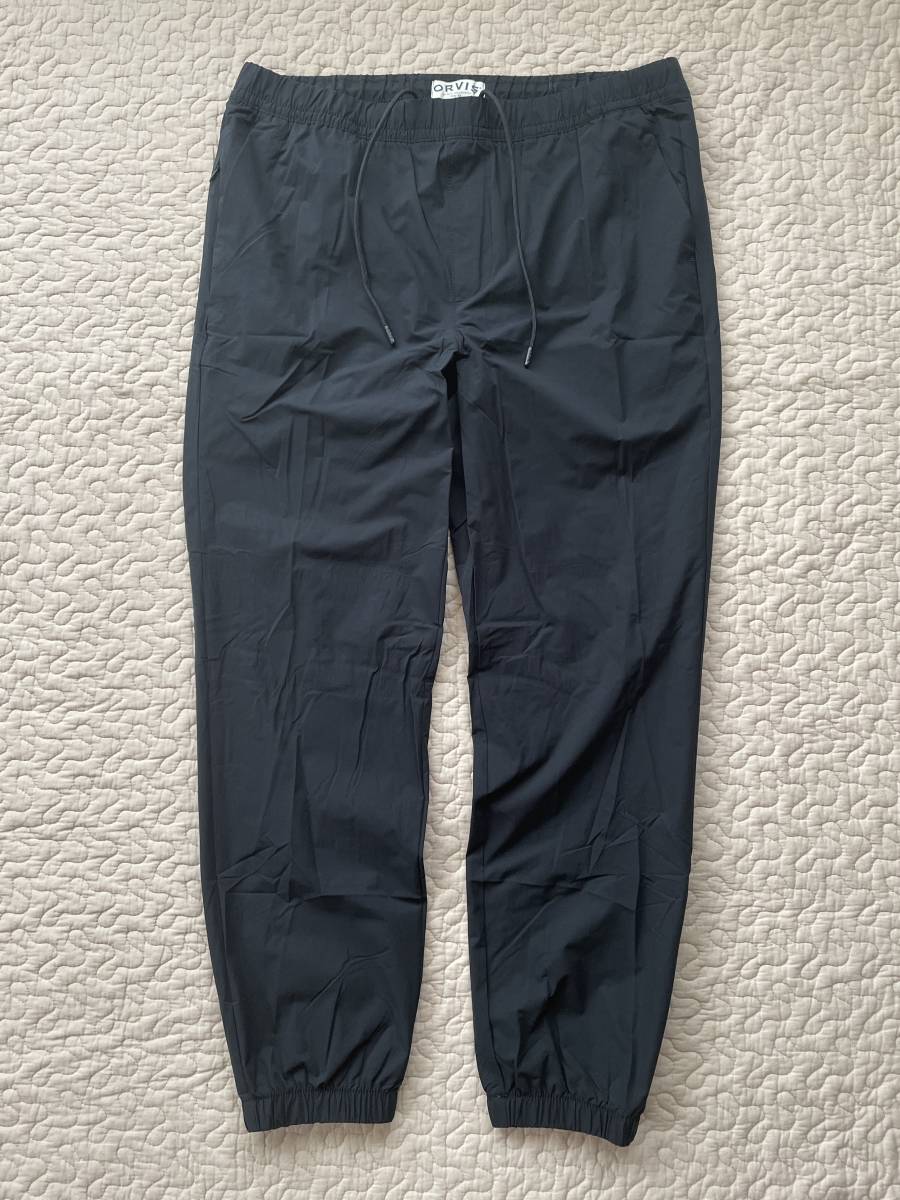 新品★ORVIS JOGGER ストレッチ 撥水 ジョガーパンツ ブラック/黒 L