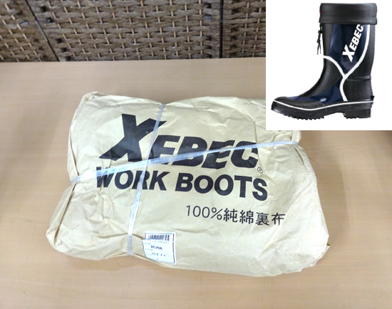 新品未使用 XEBEC 長靴(先芯なし) LLサイズ 26.5-27.0 85706 ゴム長靴 ネイビー 抗菌防臭 ジーベック 作業靴 札幌市 白石区
