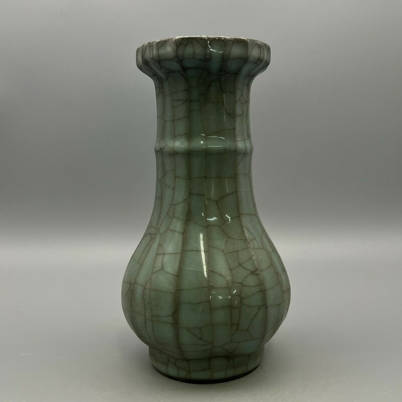 【萬藏】中国 中国美術 龍泉 官窯 青磁 花瓶 時代物