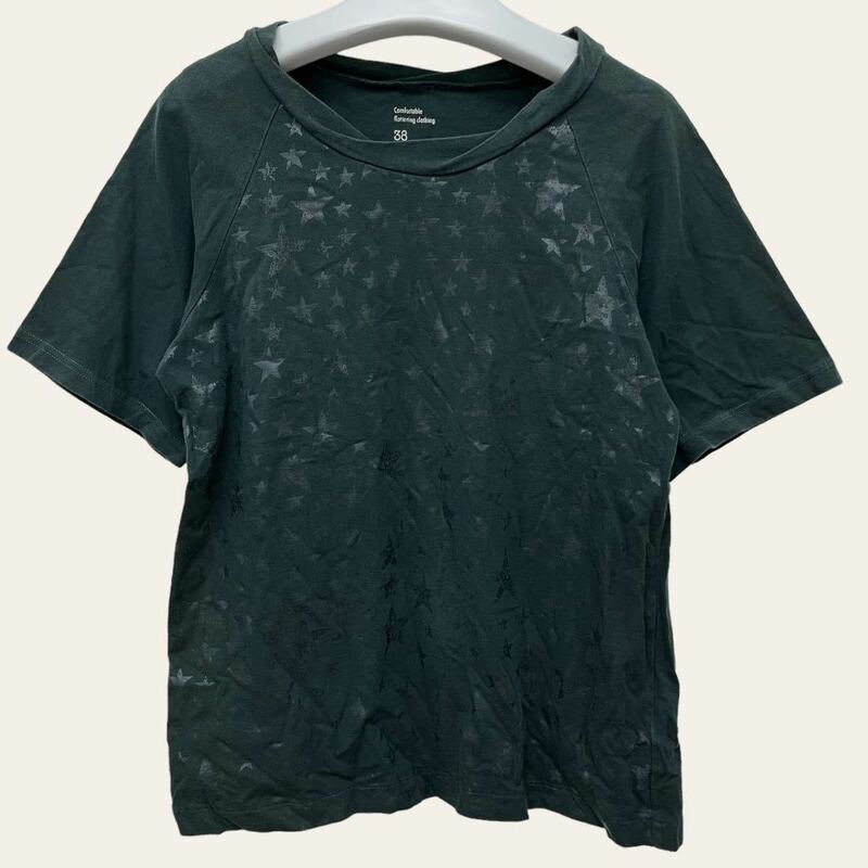 L'EQUIPE YOSHIE INABA / レキップ ビギ レディース トップス 半袖Tシャツ ★デザイン 綿100% グリーン系 日本製 O-1733