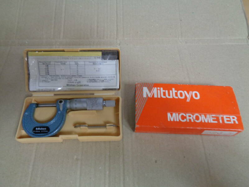 標準外側マイクロメータ M110　Mitutoyo 103-137 M110-25 Micrometer マイクロメーター 0-25mm 0.01mm