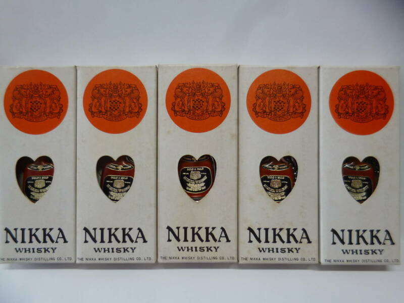 NIKKA ニッカウイスキー 爪切り ノベルティー 非売品 未使用 箱入 キーホルダー　長期保管未使用品/5個まとめ