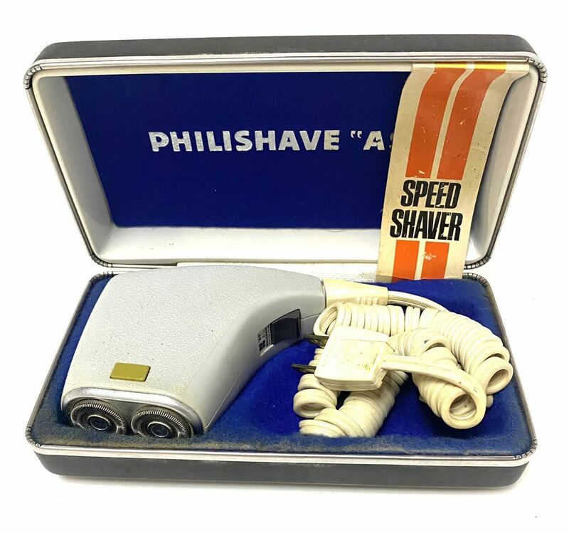 昭和レトロNationalナショナル PHILISHAVE A9 電気シェーバー/髭剃り　ヴィンテージ