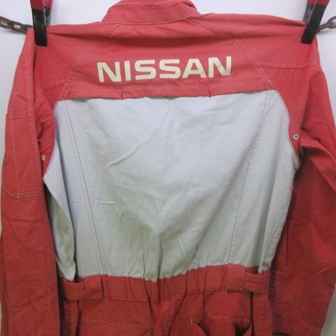つなぎ ワーク LL モーターサイクル　NISSAN 日産 JAPAN古着　sy3711