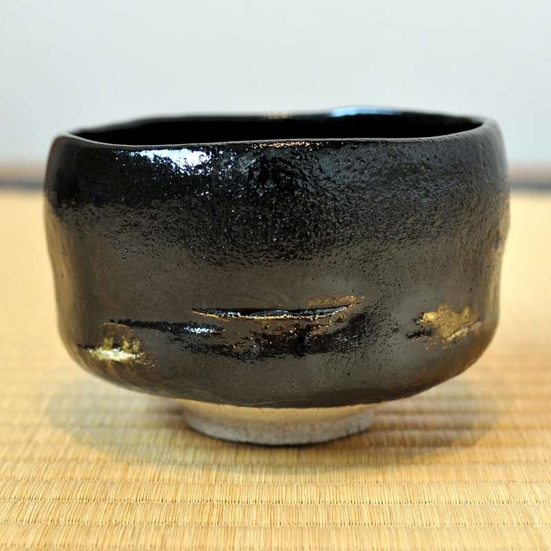 紫野焼 黒茶碗 （ 黒楽 大徳寺 ）