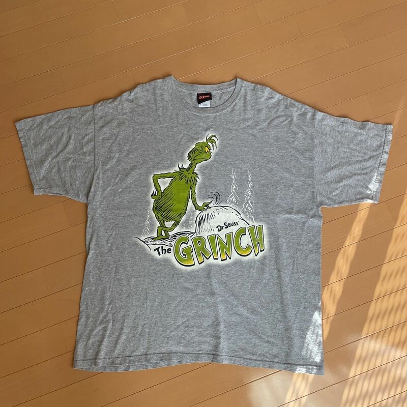 00s Dr.seuss the GRHNCH 絵本 グリンチ プリントTシャツ tee GILDAN サイズ2XL 