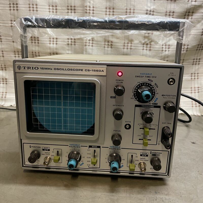 TRIO トリオ　15MHz OSCILLOSCOPE オシロスコープ　CS-1560A【現状品 】