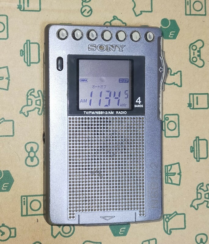 ICF-RN930 SONY ソニー 受信確認済 完動品 名刺サイズ AM FM ワイドFM ラジオNIKKEI ラジオたんぱ 通勤 競馬 防災 登山 短波ラジオ 000