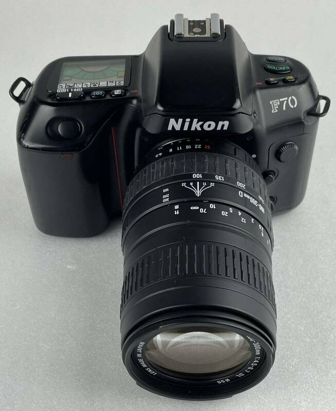 真666【Nikon/ニコン】Nikon F70 レンズ付き　SIGMA ZOOM 100−300mm 1：4.5−6.7 DL φ55