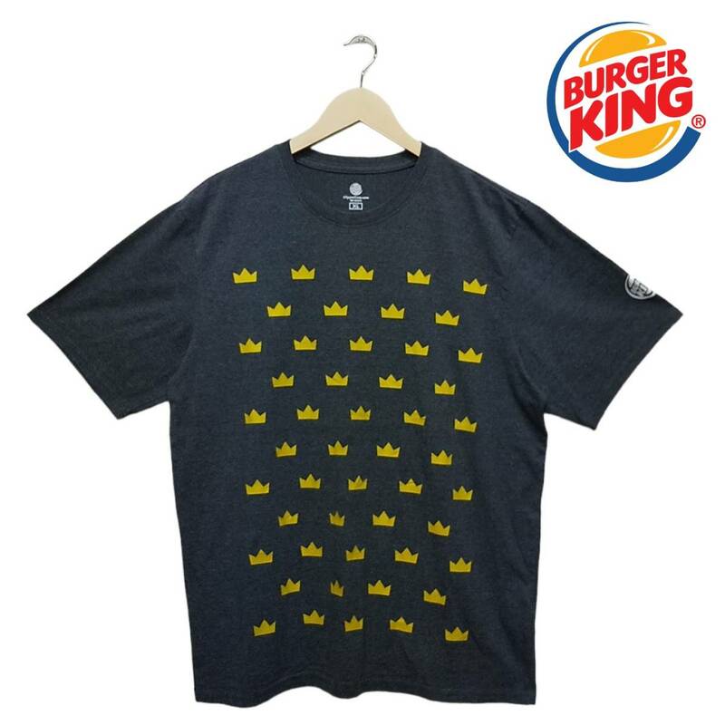 ［USED］Tシャツ BURGER KING グレー XL(US) 3XL(ASIA) 203-0060