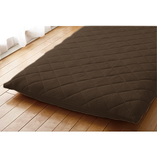 送料無料(北海道・沖縄別途）セミダブル(125×210cm)【アウトレット】パッド一体型フィットシーツ ブラウン シーツ CZ537-SD