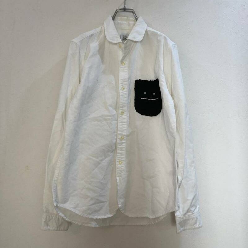 graniph/グラニフ 長袖デザインシャツ ホワイト 白 メンズ M