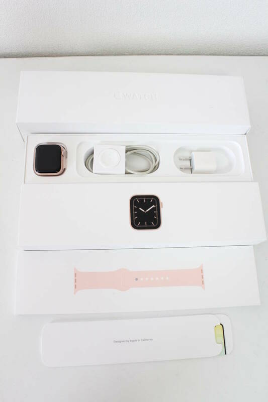 Apple Apple Watch series5 GPS+Cellular 40mm ゴールドピンク MWX22J/A 付属品完備(AL72)