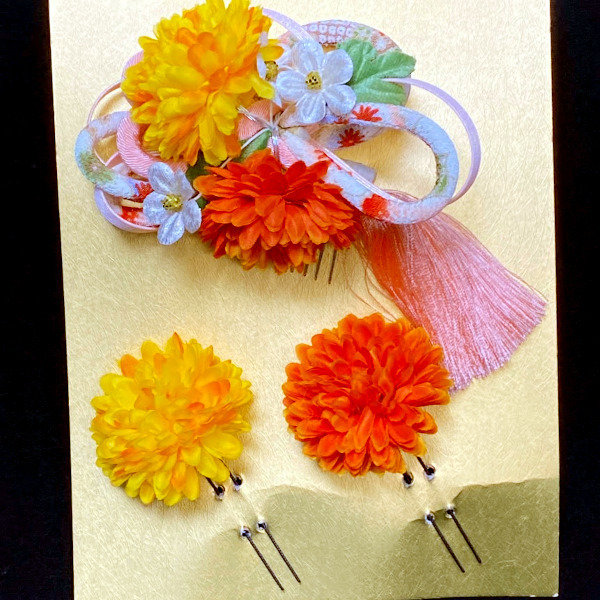 ★美品◎和装 髪飾り かんざし◎結婚式*成人式*和装小物*ヘアアクセサリー*ヘアピン