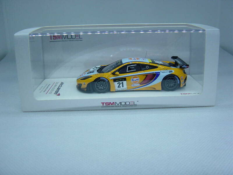 送料510円～ TSM 1/43 McLaren MP4-12C GT3 United Autosports/GR Asia Macau Grand Prix 3rd Place # 21 D.Watts マクラーレン マカオGP