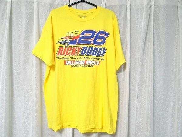 希少 TALLADEGA NIGHTS RICKY BOBBY タラデガ・ナイト オーバルの狼 映画 ナスカー レーシング アメ車 Tシャツ XLサイズ