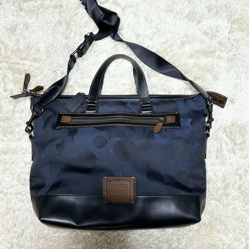 【美品】COACH コーチ 2way ビジネスバッグ 32253