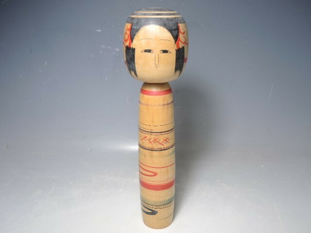 365/○阿部計英 こけし 土湯系 高さ25cm 日本人形 伝統工芸 伝統こけし