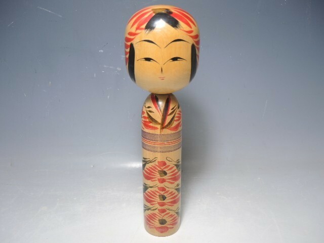 396/○こけし 作者不明 勇銘 高さ27.5cm 日本人形 伝統工芸 伝統こけし