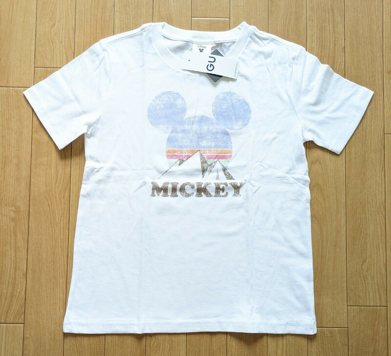 GU WOMEN グラフィック　Tシャツ Mサイズ Disney/Mickey ミッキー◆タグ付き 未使用 半袖Tシャツ