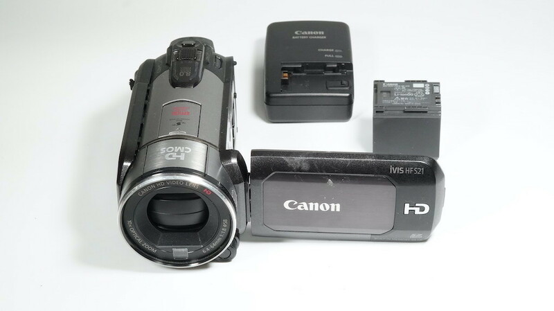 Canon キャノン iVIS HF S21 シルバー 動作OK 1週間保証 □9290