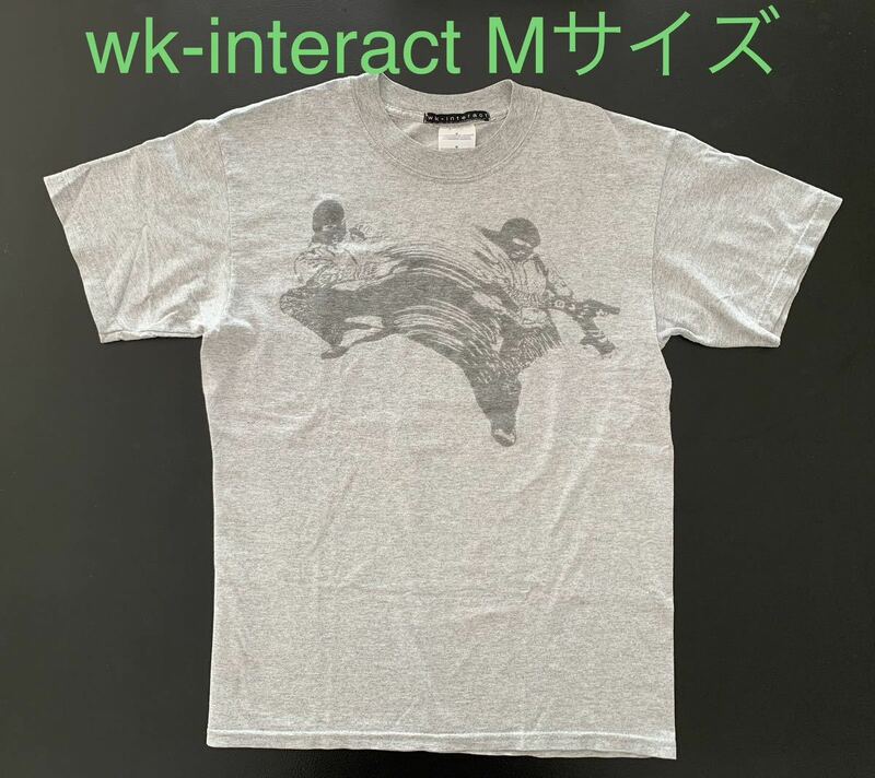 wk-interact メンズ Tシャツ Mサイズ WK Interact★送料無料★半袖Tシャツ★デッドストック