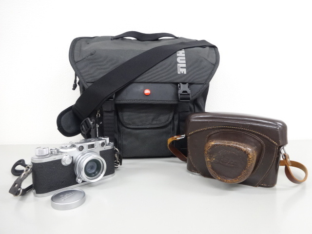 3点セット まとめて 動作確認済 美品 Leica ライカ D.R.P. Ernst Leitz Wetzlar Germany Elmar f=5cm 1:2.8 レンズ カメラ レザーケース 他