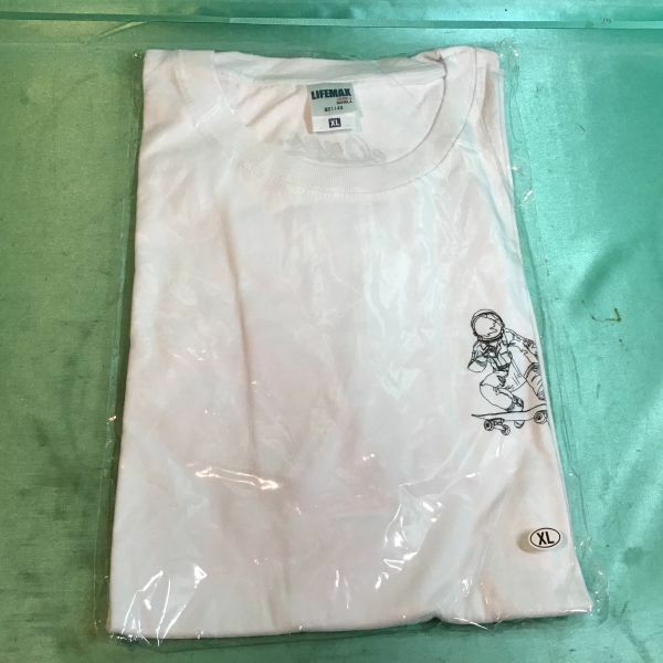 【新品】LIFEMAX MS1149 ヘビーウェイトTシャツ XL スケートボードロゴ　白ホワイト(0)