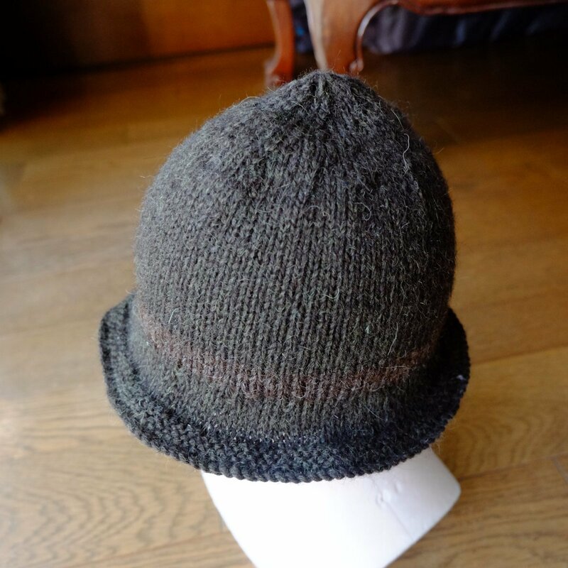 英国製　ウール ニット ハット　　イギリス製 帽子