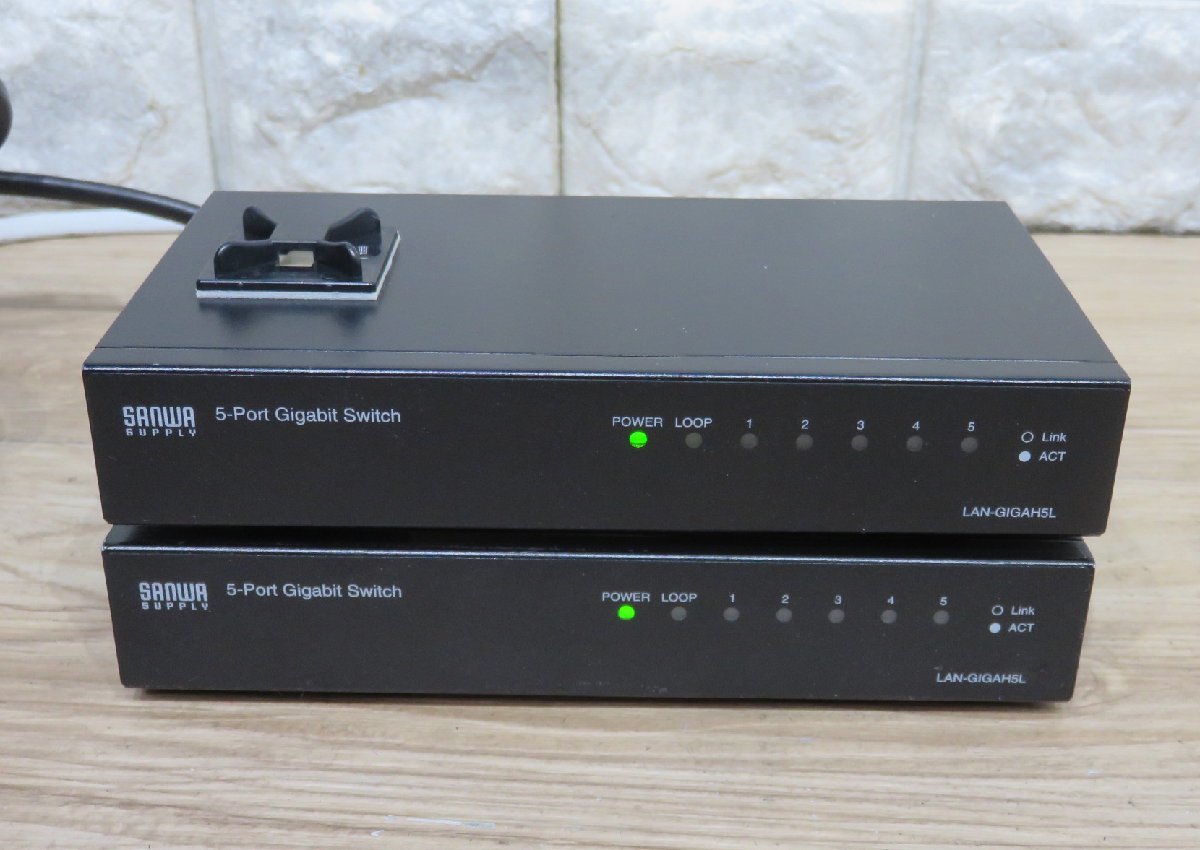 ★≪中古品≫Sanwa Lan-GigaH5L GigaHUB x2台[t23091421]