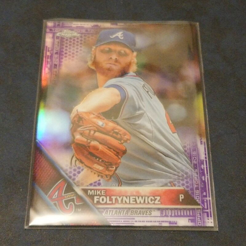 【Mike Foltynewicz】2016 Topps Chrome Purple Refractor Atlanta Braves