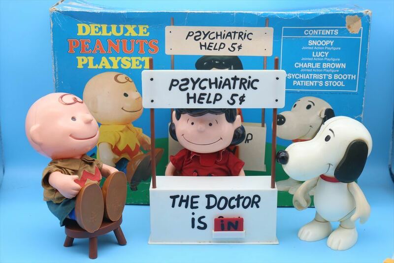 70s Determined DELUXE PEANUTS PLAYSET/ヴィンテージ ピーナッツ アクションドール/スヌーピー/177056254
