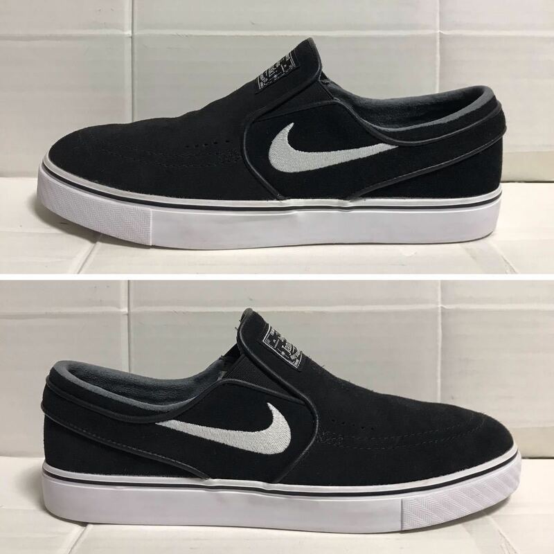 NIKE SB ナイキ Stefan Janoski ステファン ジャノスキ スリッポン シューズ ブラック × ホワイト 25.0 skateboard スケートボード