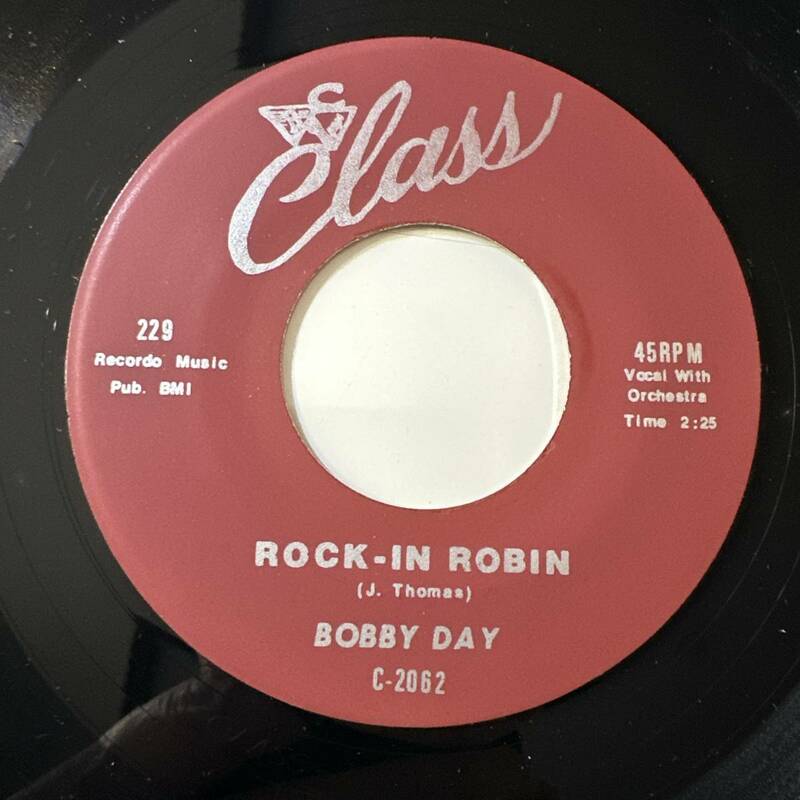 Bobby Day - Rock-In Robin / Over And Over ☆US Re 7″☆マイケルジャクソンがカバー☆SOUL DANCE CLASSIC