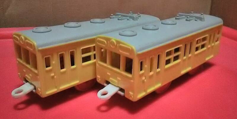 絶版 プラレール 電車 １０３系 カナリアイエロー 黄色× ２両 日本製