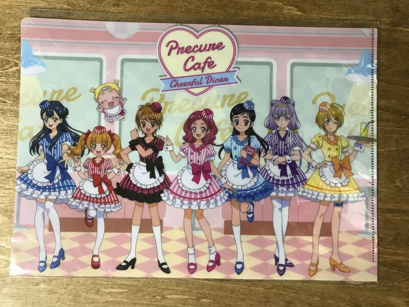 プリキュアカフェ A4 クリアファイル メインビジュアル柄