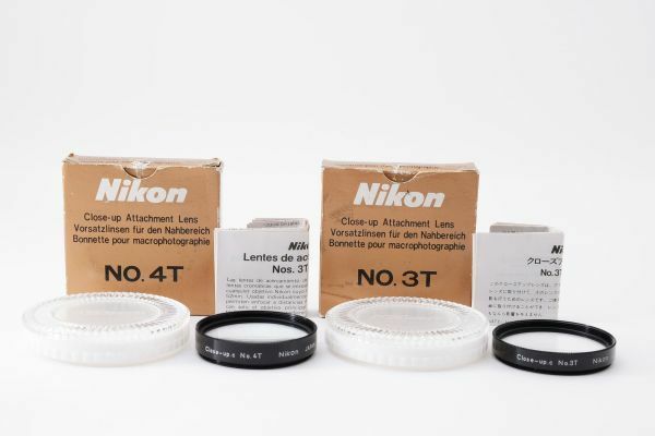 美品☆ニコン Nikon No.3T + No.4T クローズアップフィルター ２個セット