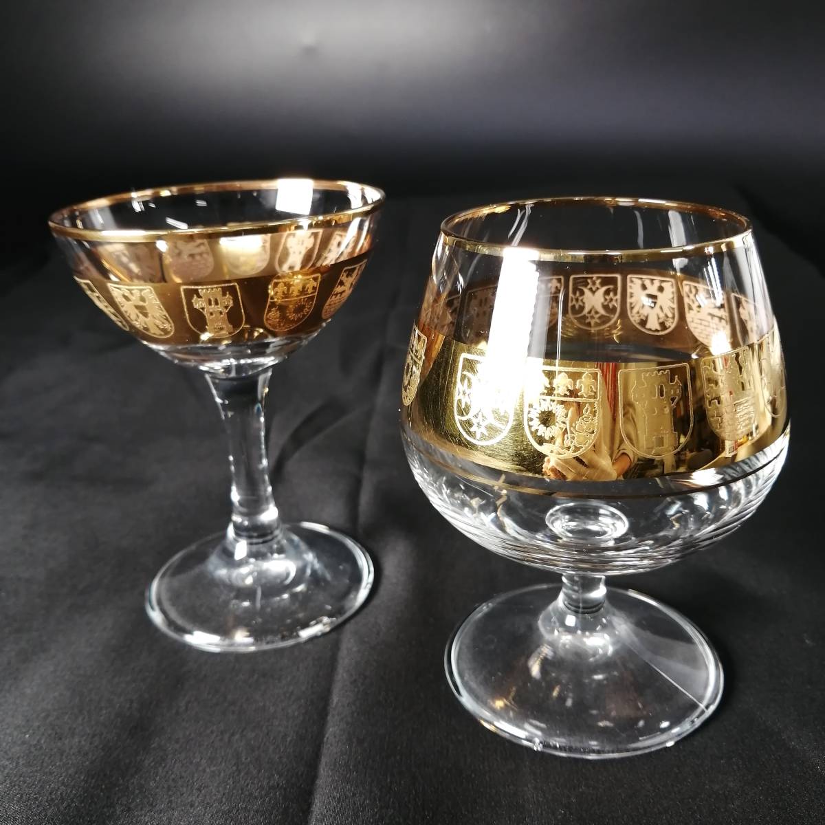 まとめ KAMEI GLASS ワイングラス カクテル グラス 2客 セット 金彩 カメイ グラス