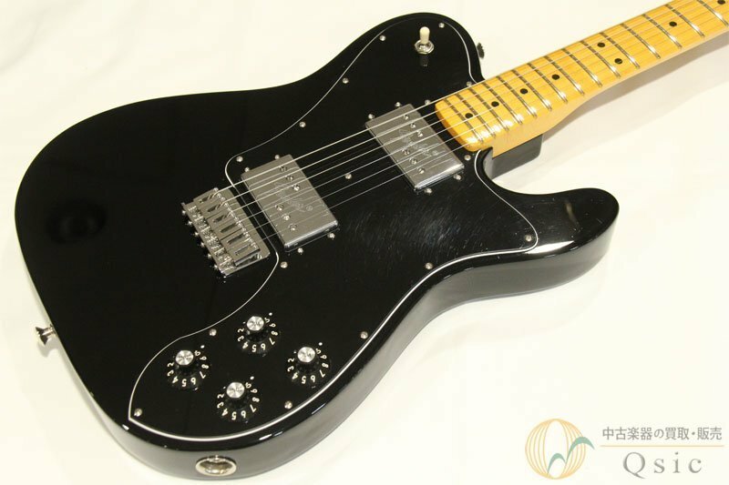 [美品] Fender American Vintage II 1975 Telecaster Deluxe black 【CuNiFeマグネット復刻の本格再現モデル】 2022年製 [VJ392]