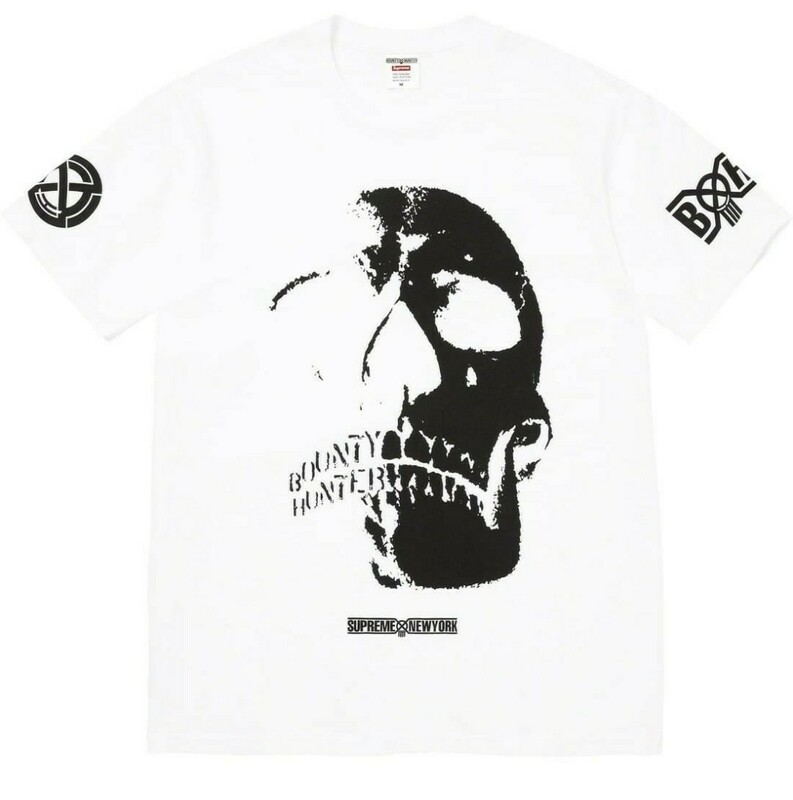 送料込 新作 Supreme × Bounty Hunter Skulls Tee White Mサイズ 新品 シュプリーム バウンティハンター スカルズ Tシャツ ホワイト 白