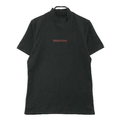 BRIEFING GOLF ブリーフィング 2022年モデル ハイネック 半袖Tシャツ ブラック系 M [240101056362] ゴルフウェア メンズ