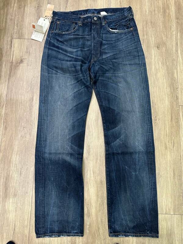 新品 即決 送料込み リーバイス Levi's 復刻 501XX ダメージ加工 BIG E デニムパンツ 50155-0012/W33 L34 トルコ製