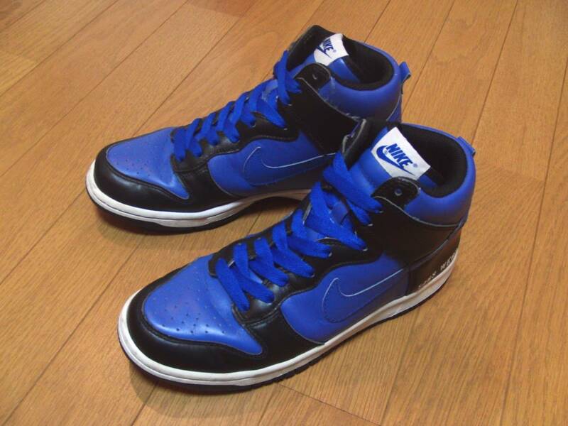 即決良好!!最高傑作 NIKE AIR JORDAN 青×黒 25㎝【唯一無二】好配色ナイキIDエアジョーダンカスタムメイド★AJ-1バスケットシューズ