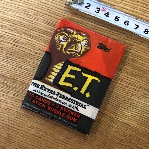 【送料180円】USA 1980年代 E.T. カード 10枚 ステッカー 1枚 バブルガム 1枚 セット オリジナル品！！検/スピルバーグ/ハリウッド/