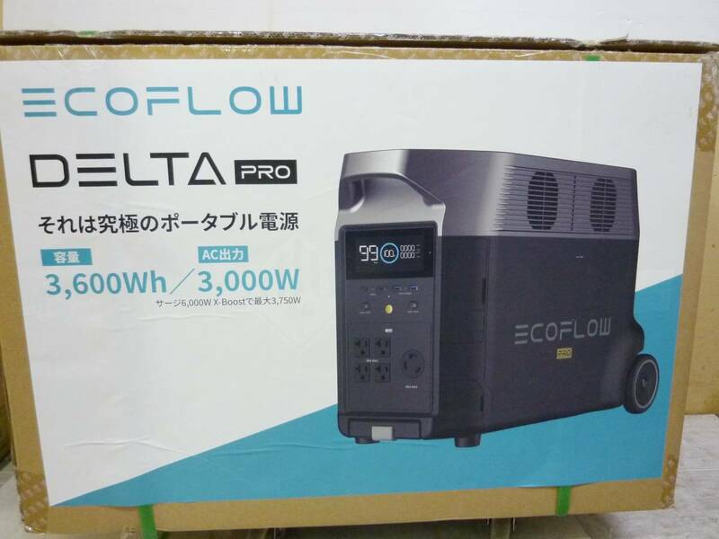 CV5314c 美品 展示品 EcoFlow エコフロー 大容量ポータブル電源　DELTA PRO アウトドア 防災