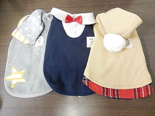 Sippole　犬の洋服　2号　3枚セット　パーカー　マント　犬用　服