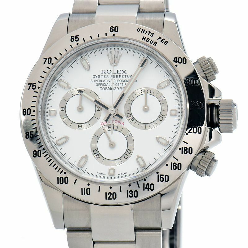 [3年保証] ロレックス メンズ コスモグラフ デイトナ 116520 ランダム番 クロノグラフ ホワイト 白文字盤 自動巻き 腕時計 中古 送料無料
