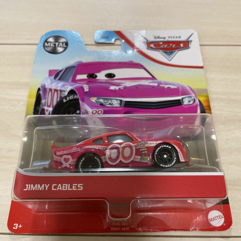 マテル カーズJIMMY CABLES ジミー ケブルス MATTEL CARS ミニカー キャラクターカー 無限マーク ピンク