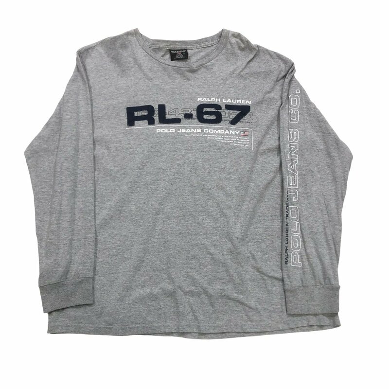 【XL】古着 ポロジーンズ POLO JEANS L/S Tシャツ