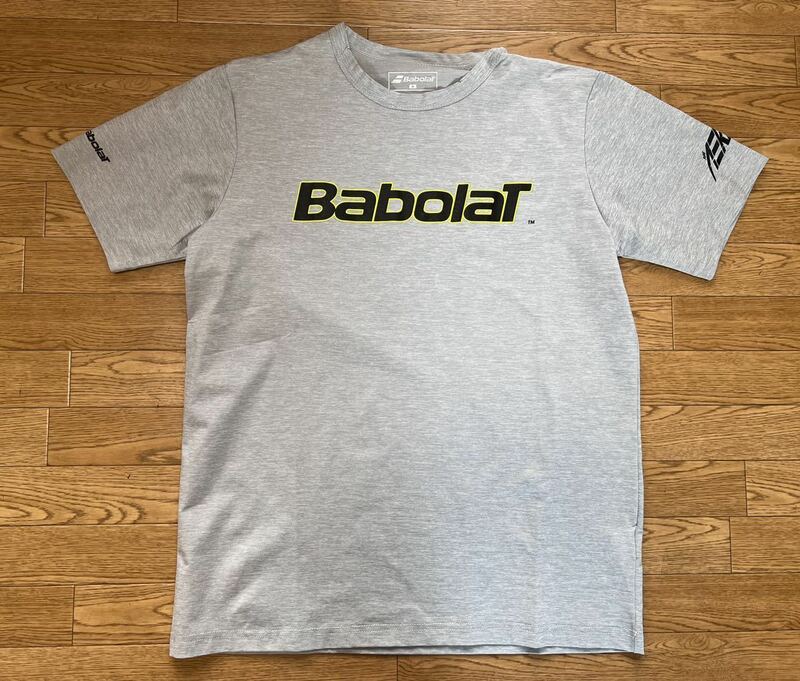 【送料込】BABOLAT バボラ メンズTシャツ M グレー BUP2566C